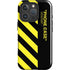 Black and Yellow Stripes iPhone 16 Pro Magsafe Impact Case